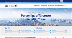 Desktop Screenshot of akitravel.se